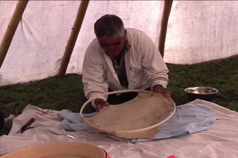 caribou hide for the drum