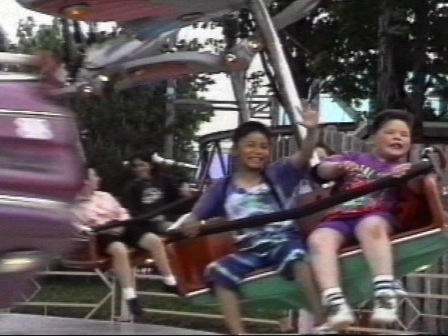 Young Innu on a ride at Montreal’s La Ronde