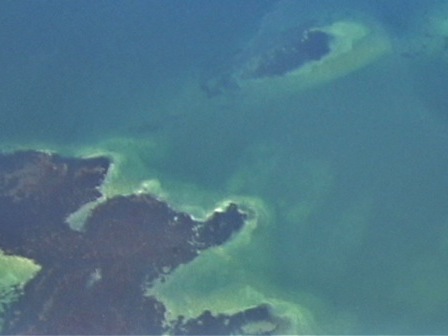 Aerial view of part of the Mingan Archipelago