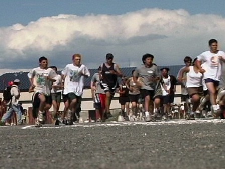 Start of a race at the interband games