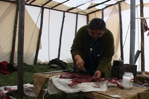 il sale la viande émincée