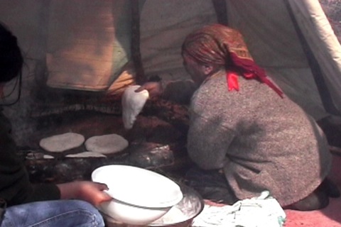 she prepares bannock