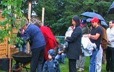 Birth ceremony in a wooded area of Wendake, near the city of Quebec