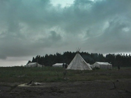 Traditional camp grounds on an island in the Mingan Archipelago